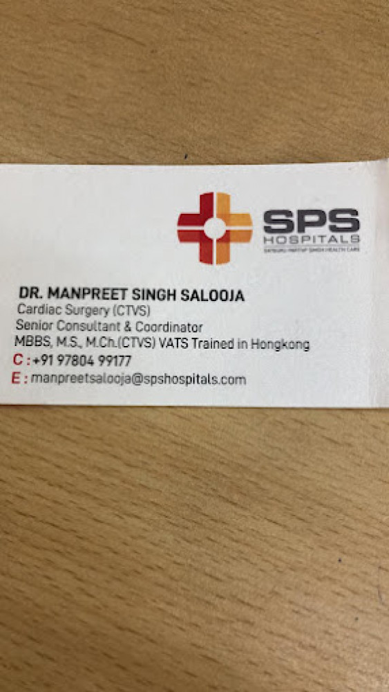 Dr. Manpreet Salooja - Heart Surgeon