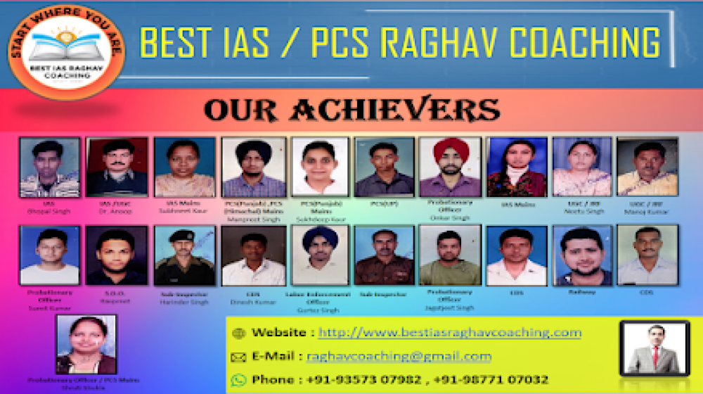 Best IAS,PCS Raghav Coaching