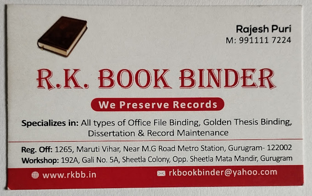 R. K. Book Binder