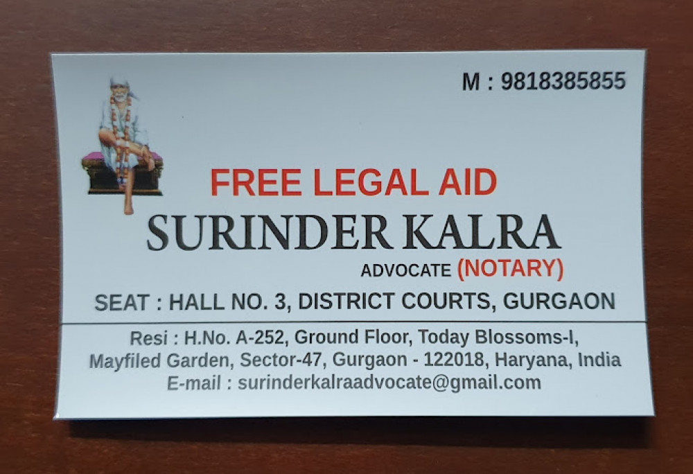 Surinder Kalra Notary Service