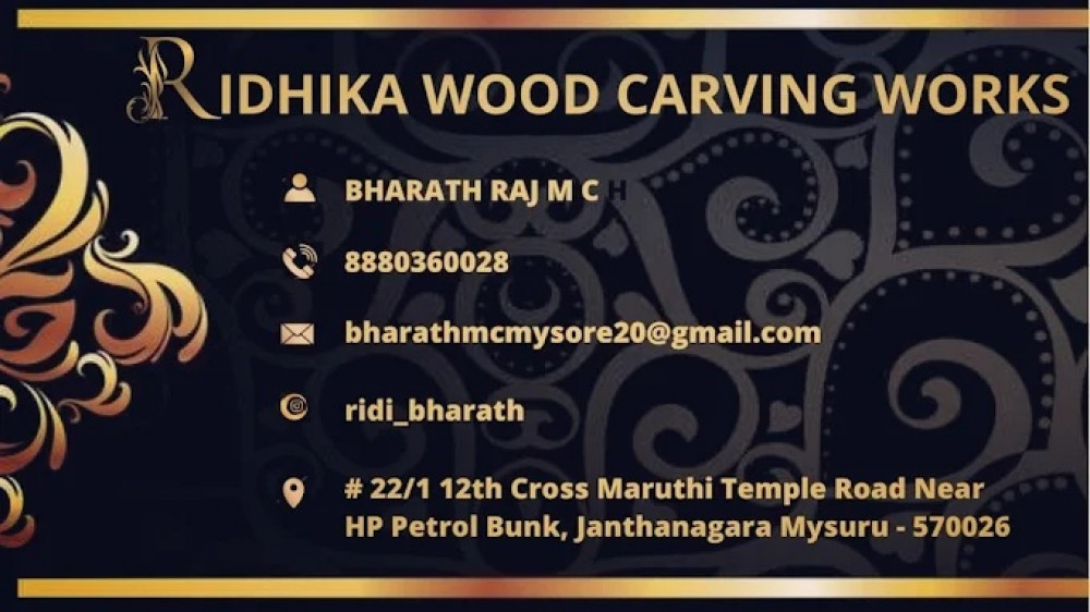 RIDHIKA WOOD CARVING WORKS