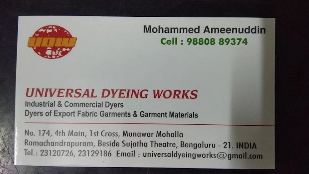 UNIVERSAL DYEING WORKS