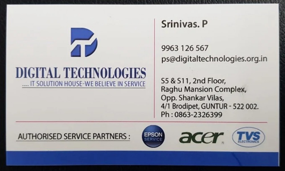 DIGITAL TECHNOLOGIES