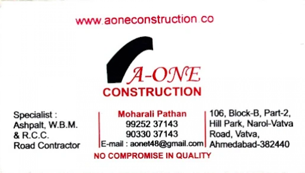 A One Road Construction