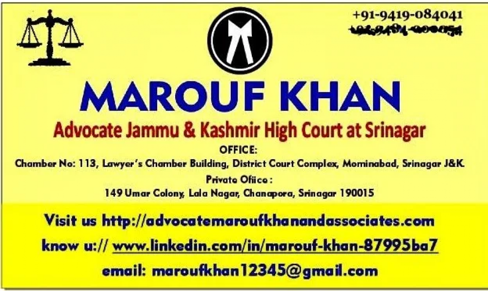 Advocate Marouf Khan